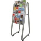 Deflecto Lit Loc Brochure Holder Easel Floor Stand Single-Sided 24 x DLE image