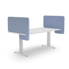 Acoustic Desk Divider 800Wx540Hmm Sky Blue image
