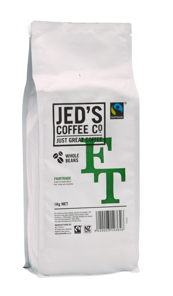 Jed's Fair Trade Coffee Beans 1kg