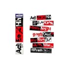 Learning Toolbox Wall Border NZ Maori Alphabet Black Red White Pack 7 image