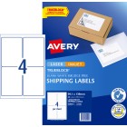 Avery Internet Shipping Labels for Laser, Inkjet Printers, 99.1 x 139 mm, 40 Labels (959402 / L7169) image