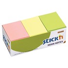 Stick'n Note 38x50mm 100 Sheet Neon Assorted Pack 12 image