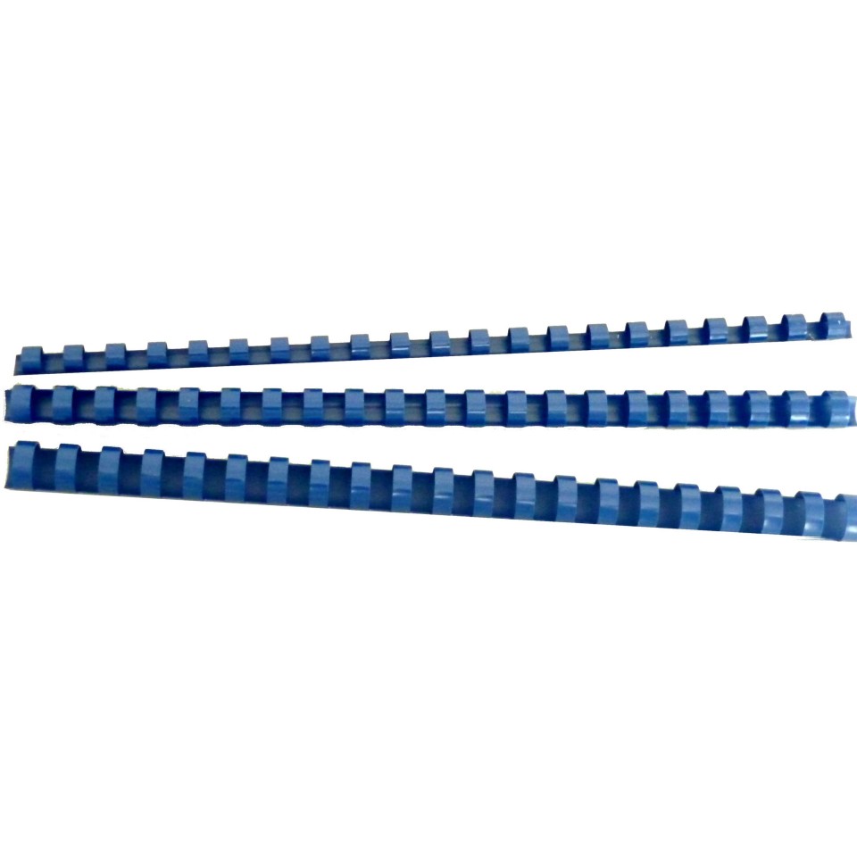 GBC Binding Coil Plastic 21 Ring 6mm Blue Box 100
