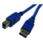 Dynamix 2m Usb 3.0 Usb-a Male To Usb-b Male Cable Blue image