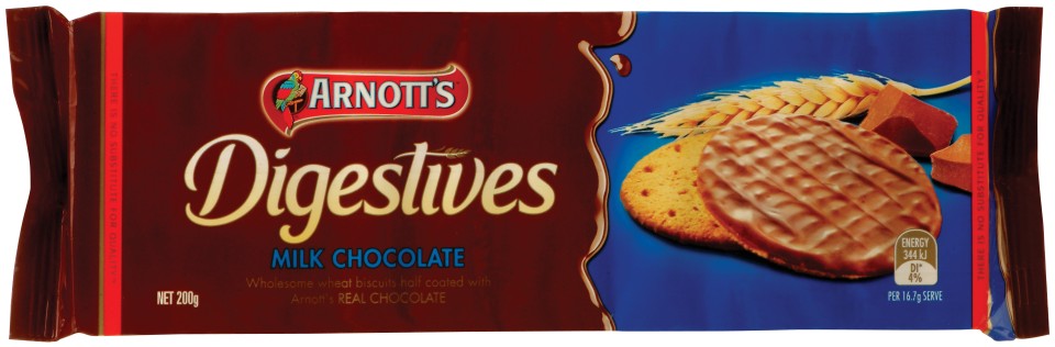 Arnott Chocolate Digestive Biscuits 200g