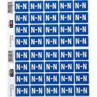 Filecorp C-Ezi Lateral File Labels Alpha Letter N 24mm Sheet 40 image