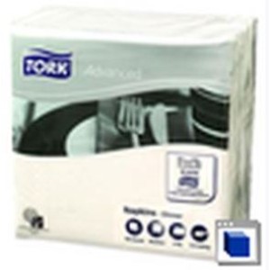 Tork Advanced Napkin 2 Ply Dinner Quarterfold  White 390x390mm Pack 150