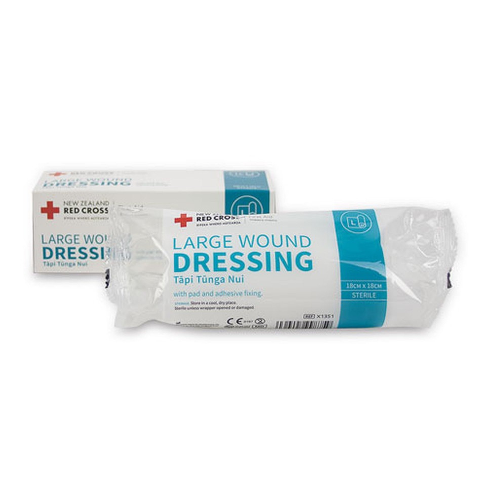 Red Cross Wound Dressing Large 180x180mm