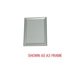 Manhattan A4 Premium Aluminium Snap Frame With Mitred Corners Silver image