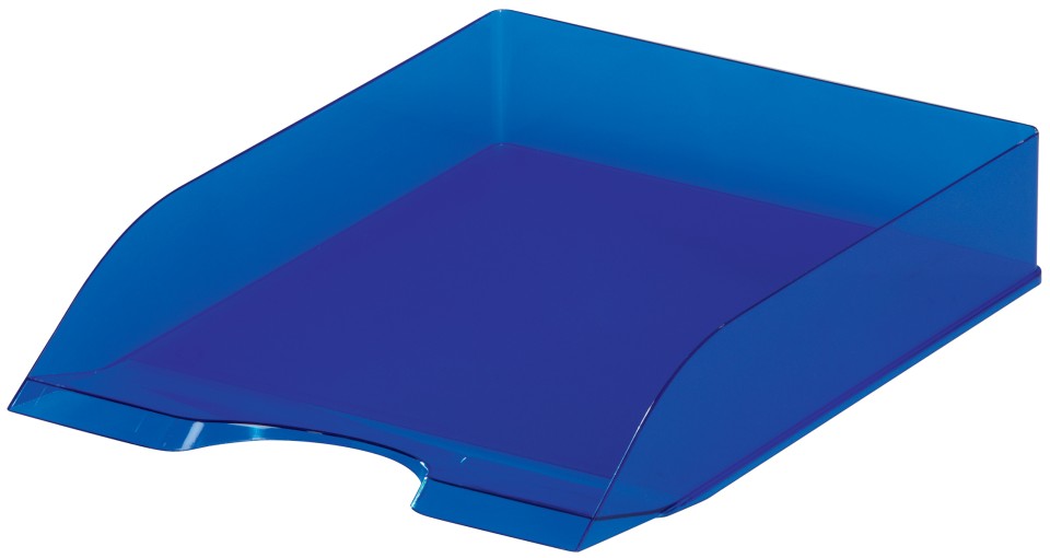 Durable Ice Document Tray Translucent Blue