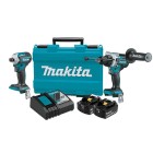 Makita 18v Lxt Brushless 2-piece Hammer Drill Driver / Impact Driver Kit image