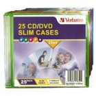 Verbatim CD/DVD Coloured Slim Cases 25Pack image
