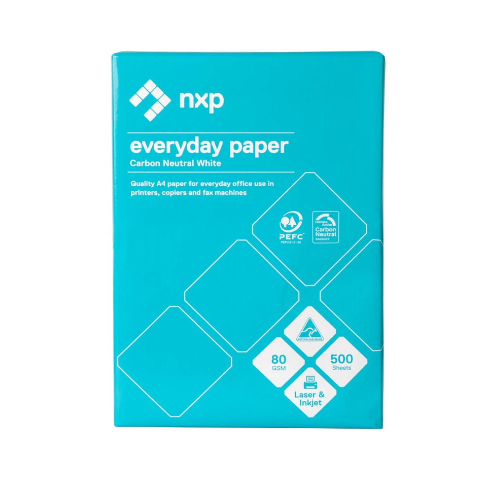 NXP Everyday Carbon Neutral Copy Paper 80gsm A3 White Ream 500