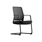 Rylee Meeting Chair Cantilever Base Black Mesh image