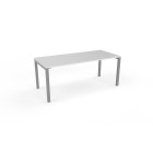 Cubit Desk 1200Wx600Dmm White Top / Silver Frame image