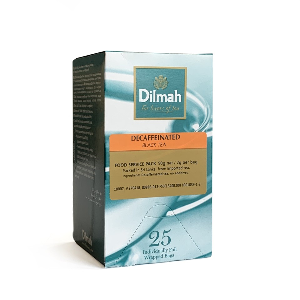 Dilmah Decaffeinated Enveloped Black Tea Bags Pack 25