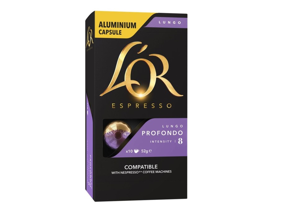 L'OR Espresso Lungo Profundo Coffee Capsules Box 10