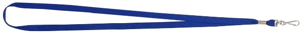 Rexel Lanyard With Swivel Clip Flat 510mm Blue Pack 10