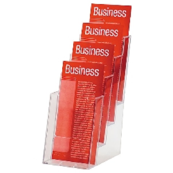 Esselte Brochure Holder 4 Tier DLE Clear