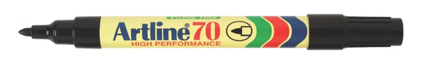 Artline 70 Permanent Marker Bullet Tip 1.5mm Black