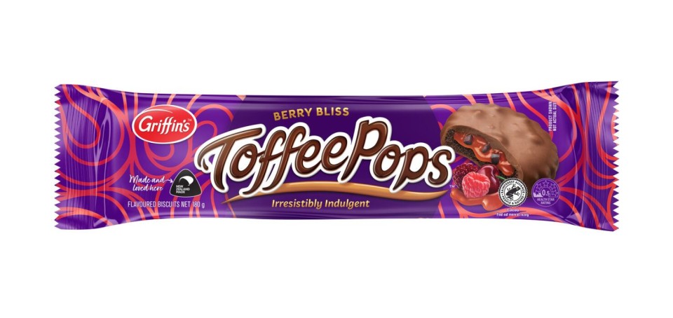 Griffins Toffeepops Biscuits Berry Bliss 180g