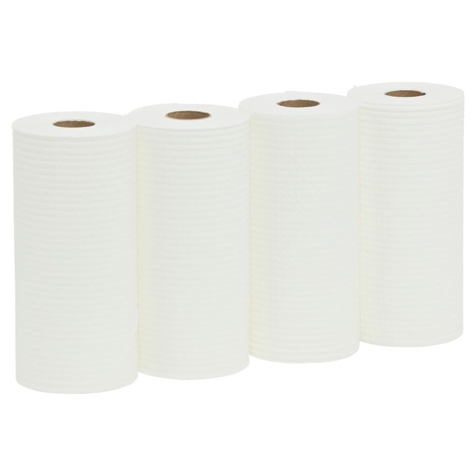 Wypall X50 Reinforced Wipers 4198 4 Ply White 4 Rolls