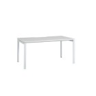 Novah Straight Desk White Top / White Frame image