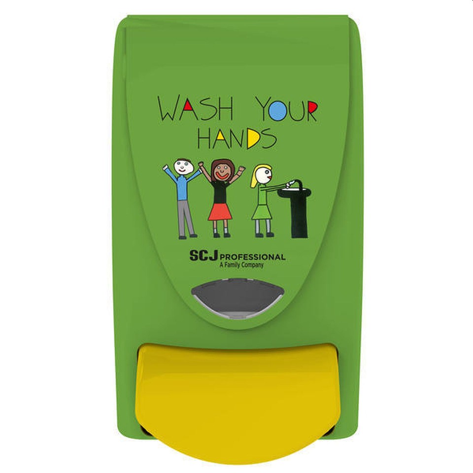 Deb Proline Childrens Wash Your Hands Dispenser 1 Litre Coloured DIS2123