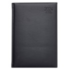 Ambassador 2024 Lexington Soft Touch Hardcover Diary A4 Day To Page Black image