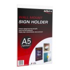 Deflecto Wall Mounted Sign/menu Holder Portrait A5 image