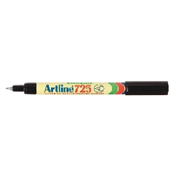 Artline 725 Permanent Marker Superfine 0.4mm Black
