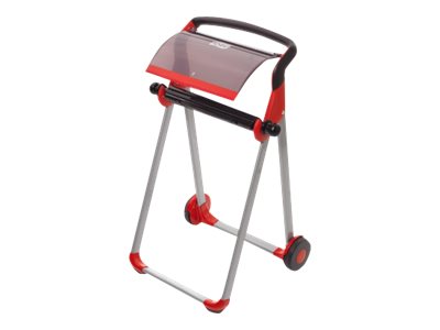 Tork W1 Mobile Floor Stand Dispenser Red and Black 652008