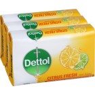 Dettol Bar Soap Citrus Fresh 100g Pack of 3 image