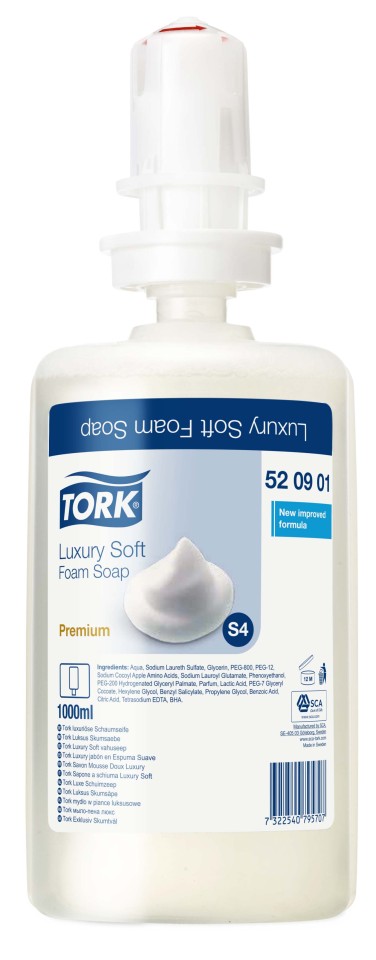 Tork Foam Soap Premium Luxury 520901 S4 1L