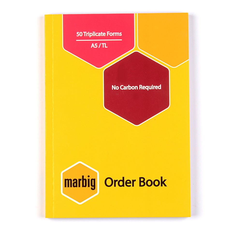 Marbig Order Book Duplicate A5 50 Leaf