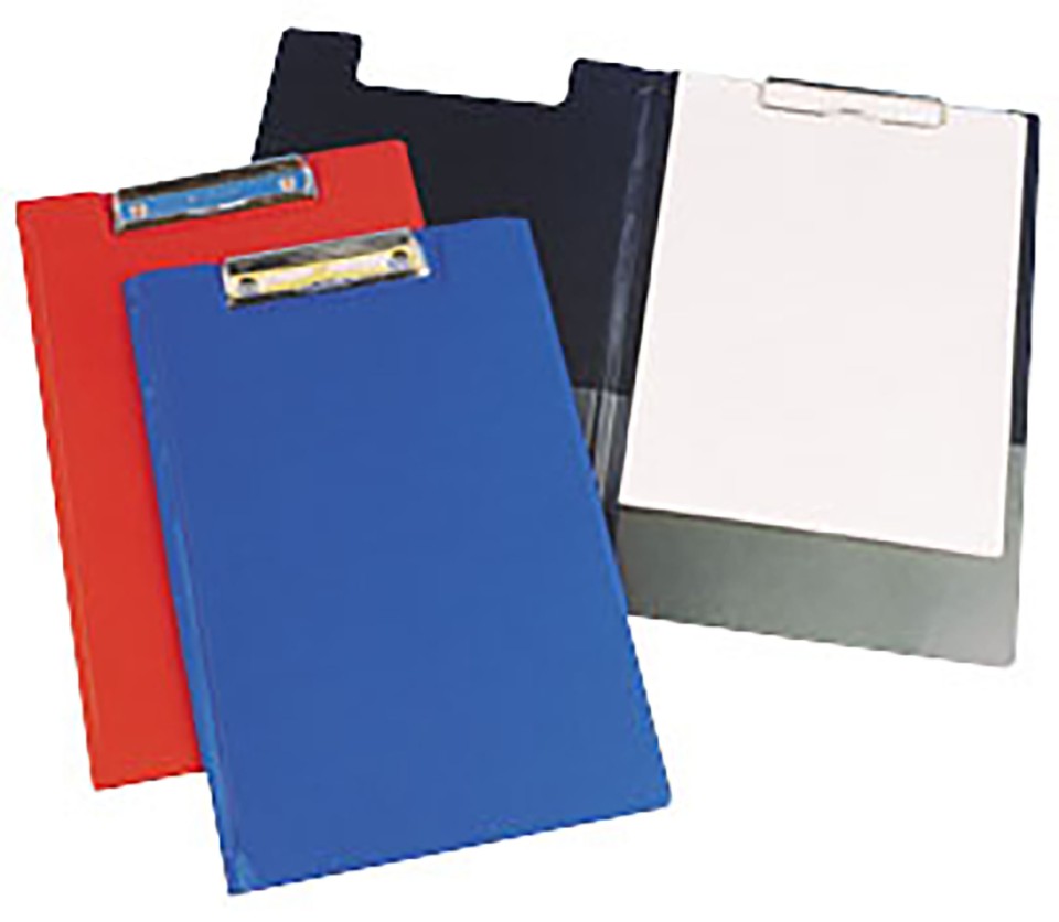 FM Clipboard Red With Flap Foolscap