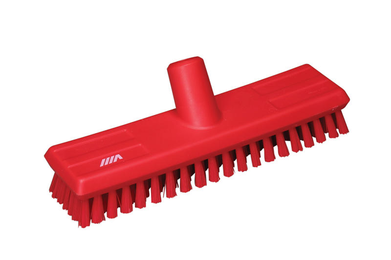 Vikan Red Deck Hard Scrub Waterfed Brush Head 270mm