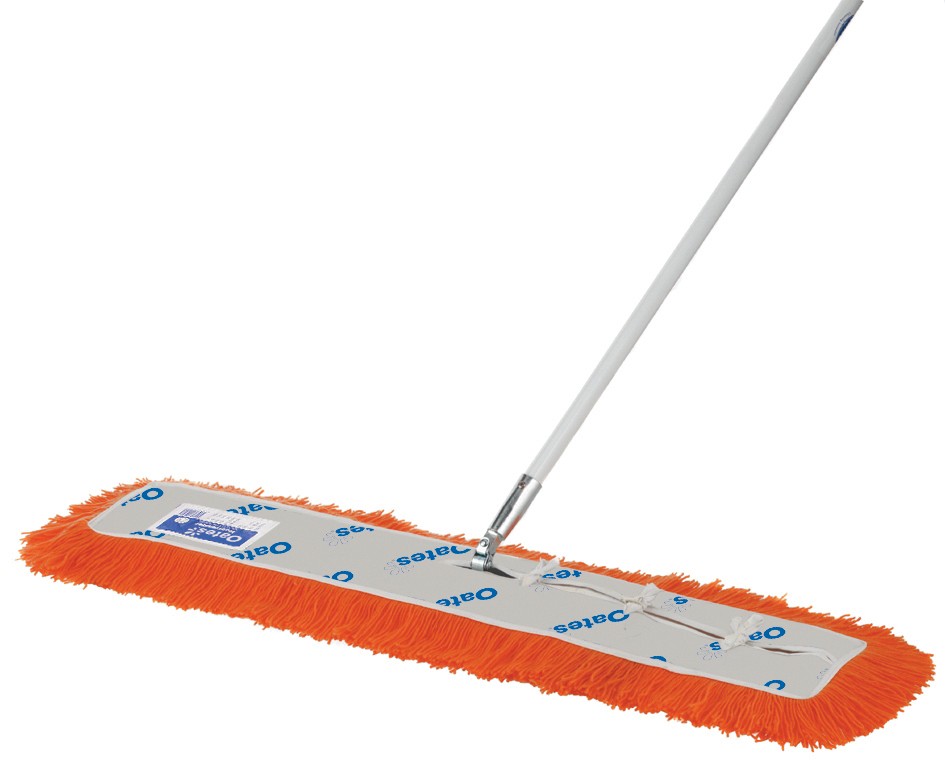 Oates Modacrylic Dust Control Mop Complete 91cm Orange and White