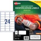 Avery White Heavy Duty Labels for Inkjet Printers, 64 x 33.8 mm, 240 Labels (936069 / J4773) image