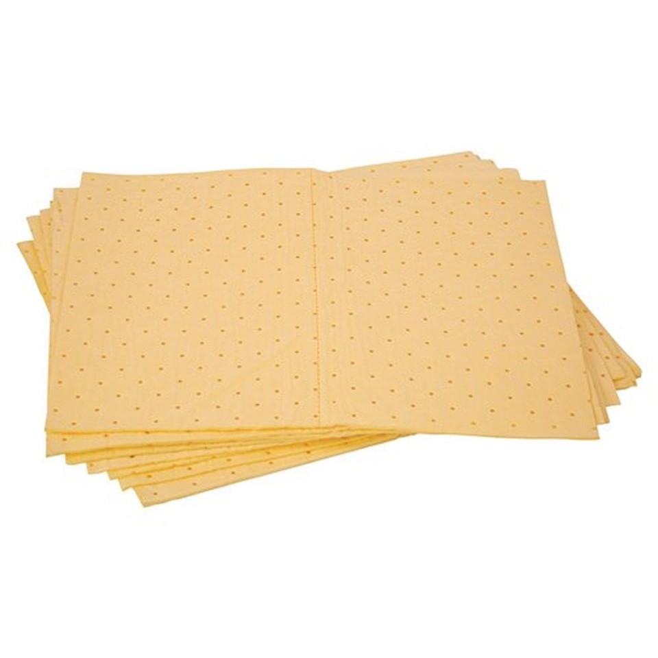 Yellow Hazchem Absorbent Pad - 300gsm Pack Of 100