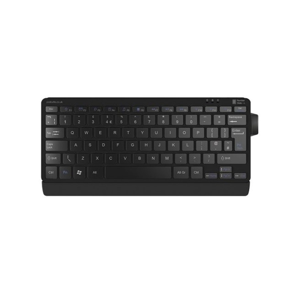 Posturite V2 Bluetooth Compact Keyboard With Slide Out Numeric Pad