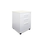 Sonic White 2-drawer And File Mobile Storage Unit image