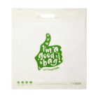 ecopack ED-2092 500(w) x 540(h) x100(g)mm Compostable Punched Handle Retail Bags Large Packet Of 50 image