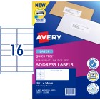 Avery Quick Peel Address Sure Feed Laser Printers 99.1 X 34mm Pack 640 Labels (959111 / L7162) image