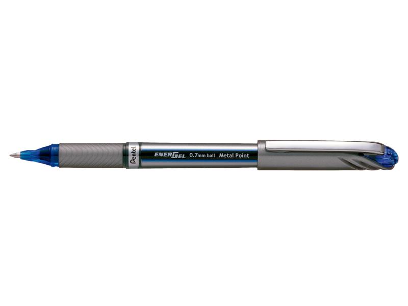 Pentel Energel Gel Ink Pen Capped Fine BL27 0.7mm Blue