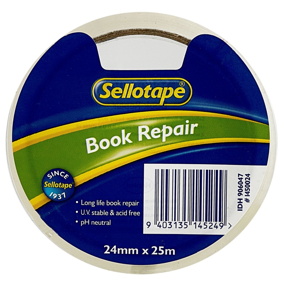 Sellotape Book Repair Tape 24mm x 25m Roll
