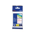 Brother TZe-232 P-Touch Laminated Labelling Tape Red On White 12mmx8m image