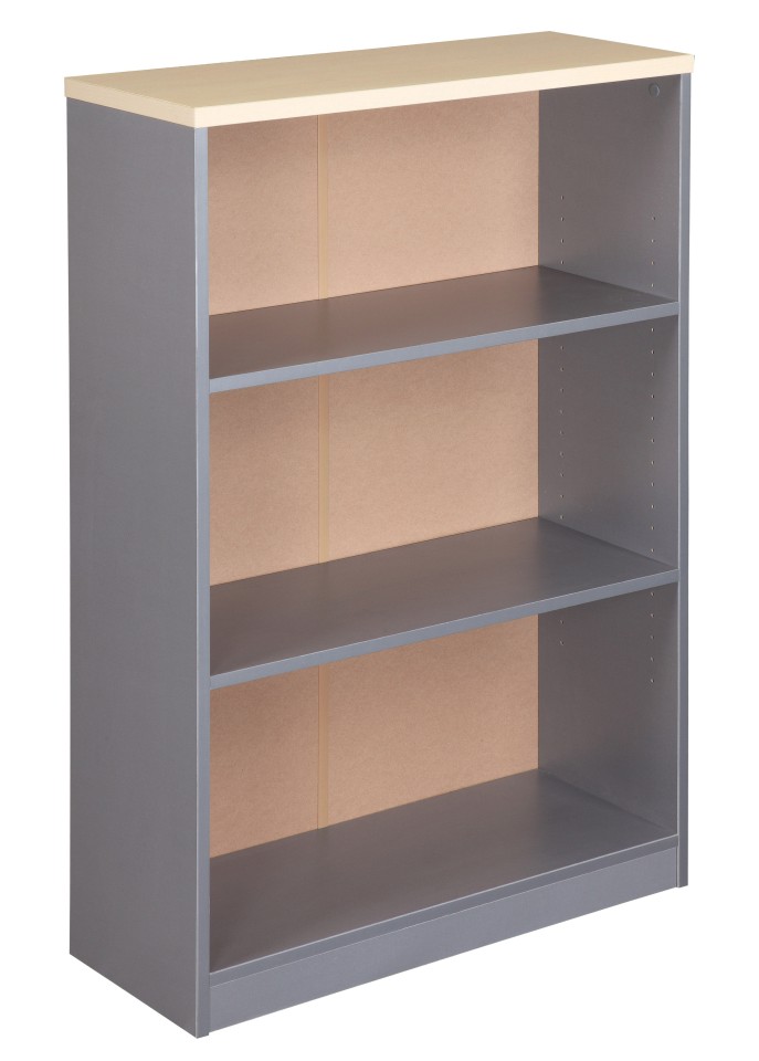 Eko Bookcase 800Wx1200Hmm Nordic Maple / Silver