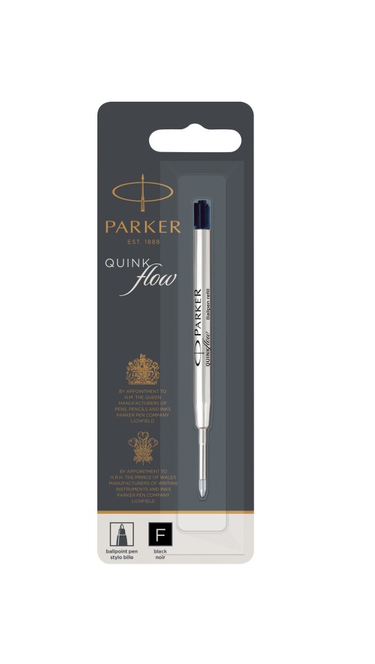 Parker Pen Refill Ballpoint Fine 0.7mm Black