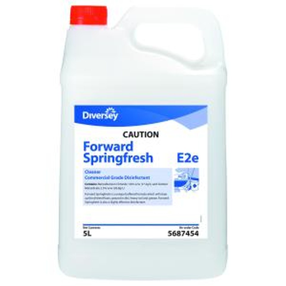 Diversey E2e Forward Springfresh Cleaner Commercial Grade Disinfectant 5 Litre